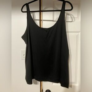 Reversible black tank top
